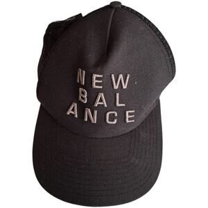 New Balance Logo Adjustable  Embroidered Athletic Trucker Hat One Size